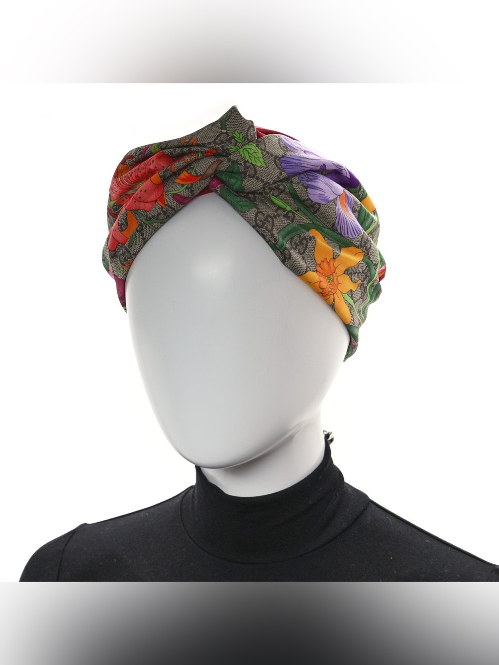 Gucci flora GG supreme pattern headband. - Picture 2 of 9